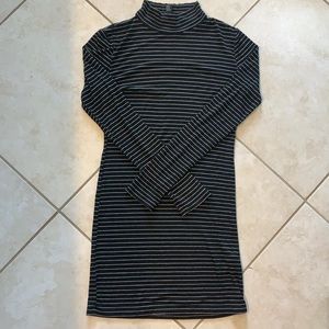 Turtleneck long sleeve dress